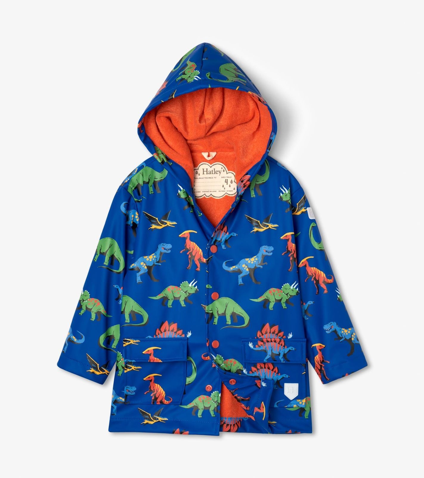 

Плащ , Hatley Friendly Dinos 6A синій 116см