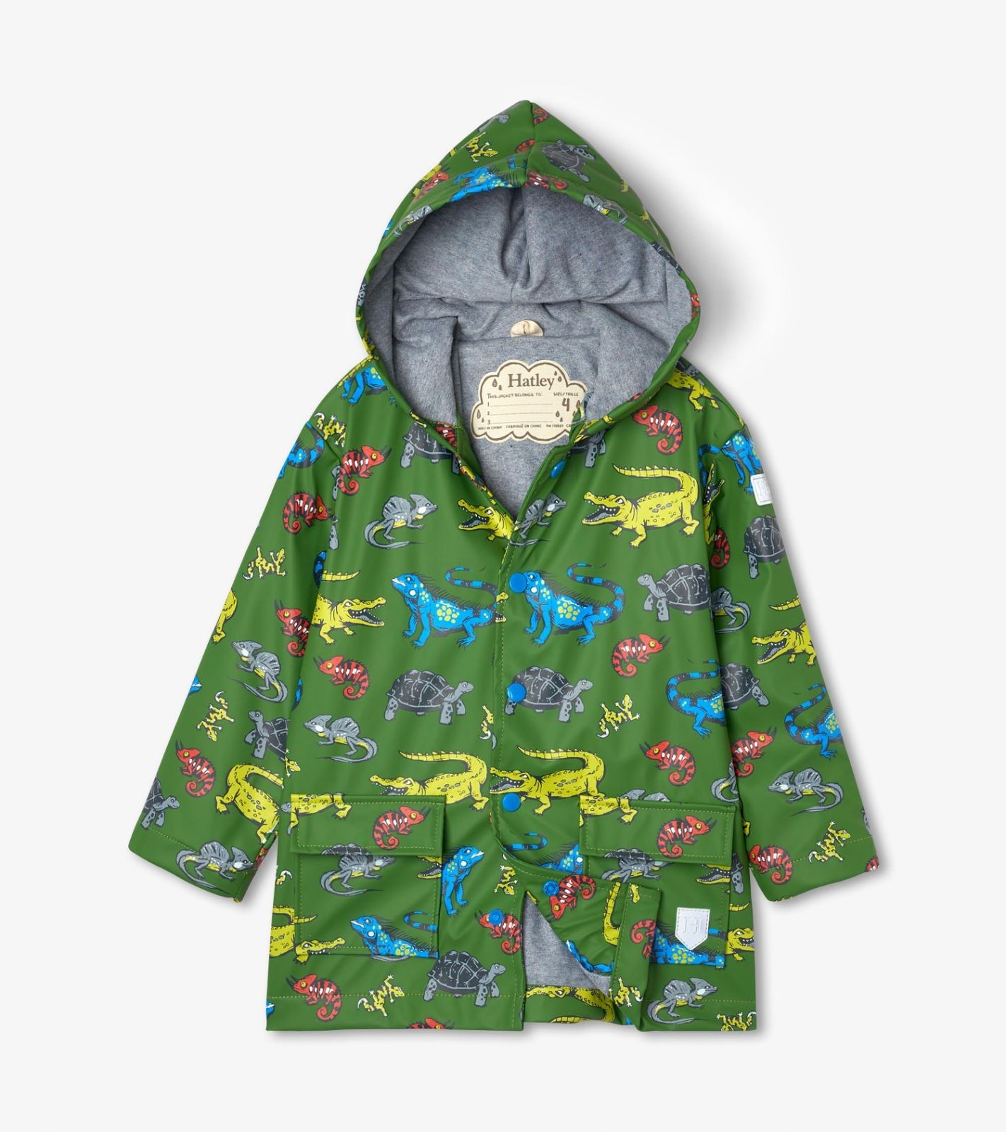 

Плащ , Hatley Aquatical Reptiles 6A зелений 116см (S21REK1336)