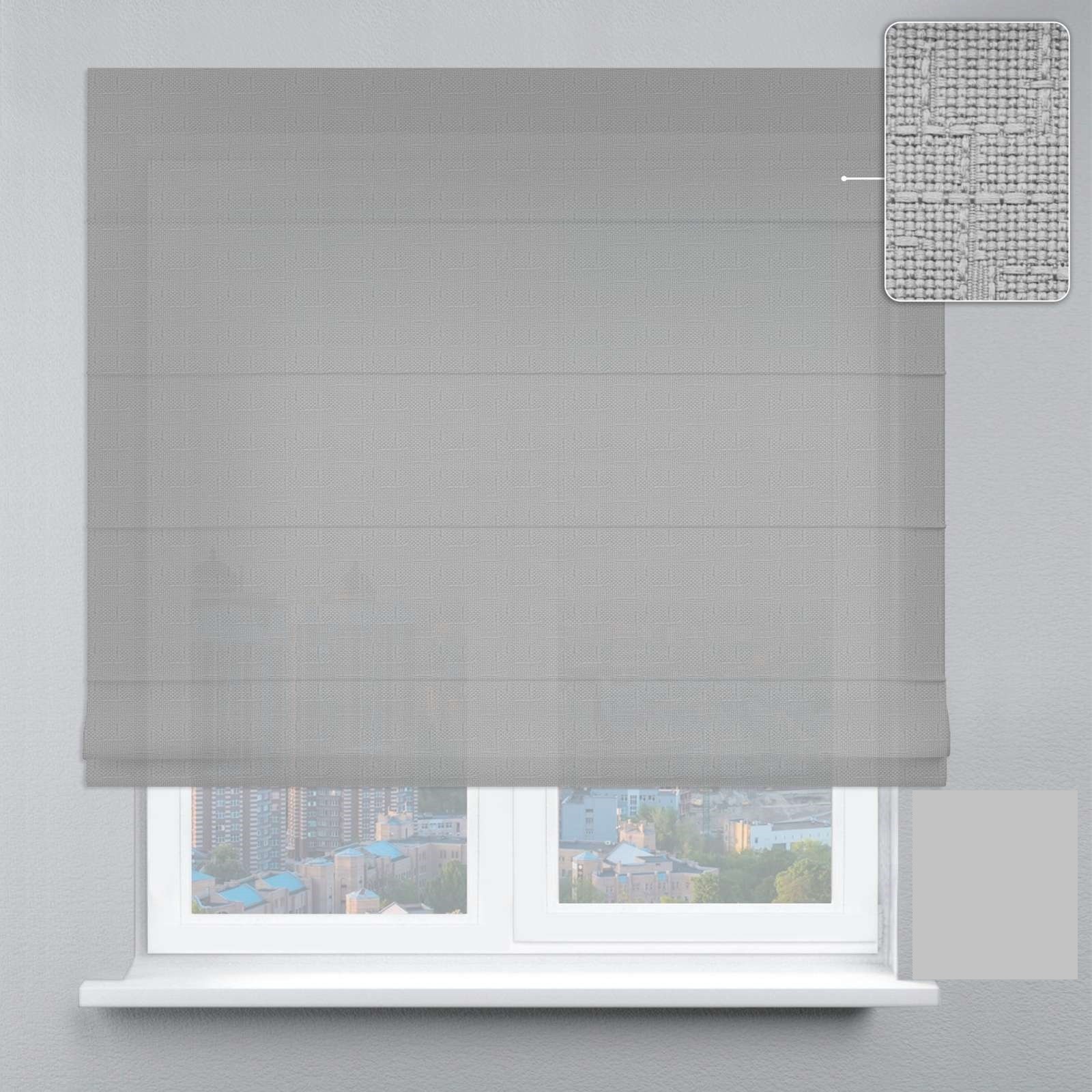 

Римские шторы DECOLIV Лен с серым отливом 140*170 см