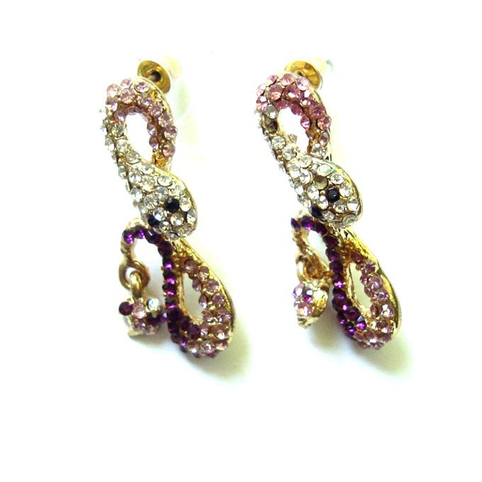 

Серьги змейка кристалл Viennois 713553