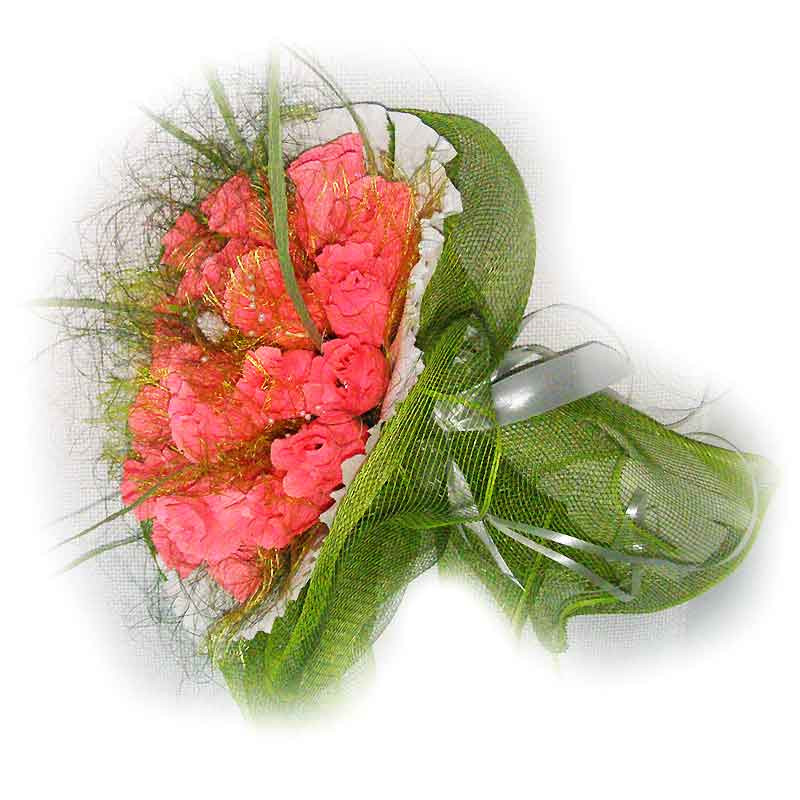 

Букет из конфет Коралловые розы 19(4038)