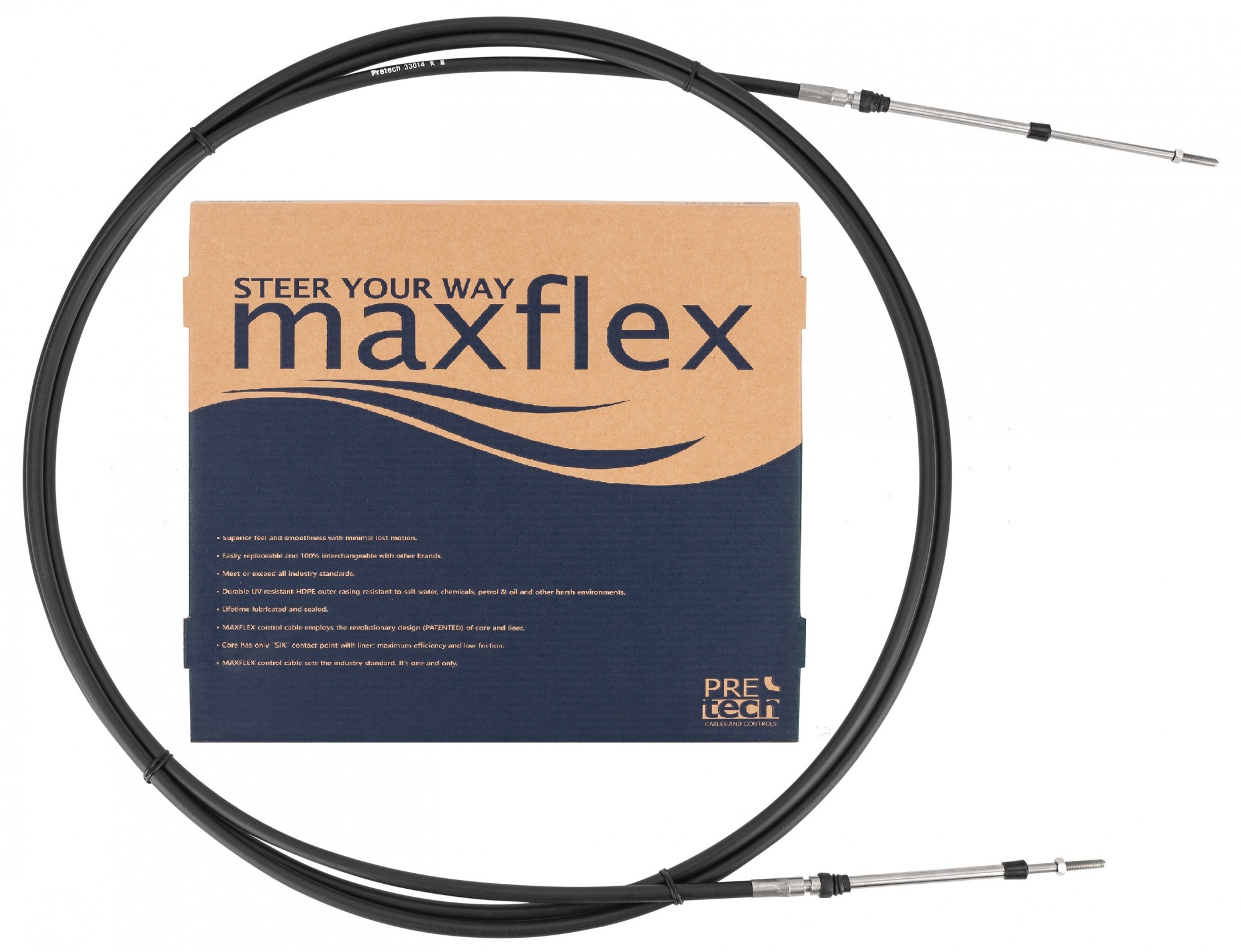 

Трос газ/реверс для лодочного мотора Pretech сталь Maxflex 7FT 2.13м (33007)