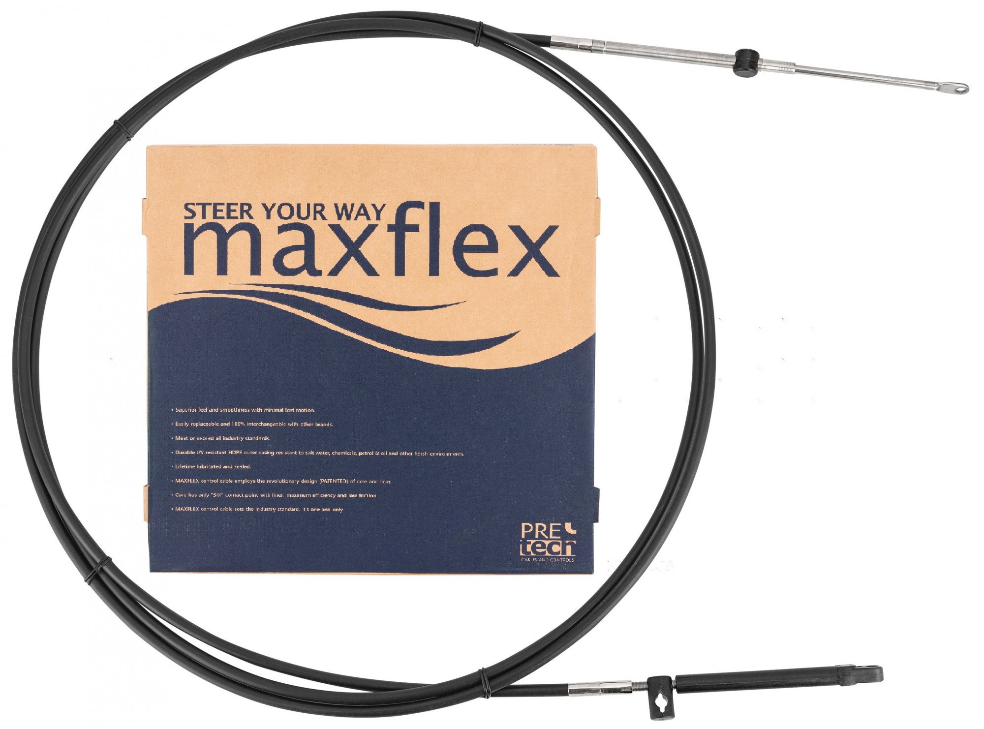 

Трос газ/реверс для лодочного мотора Pretech сталь Maxflex 16FT 4.87м Mercury (63716)
