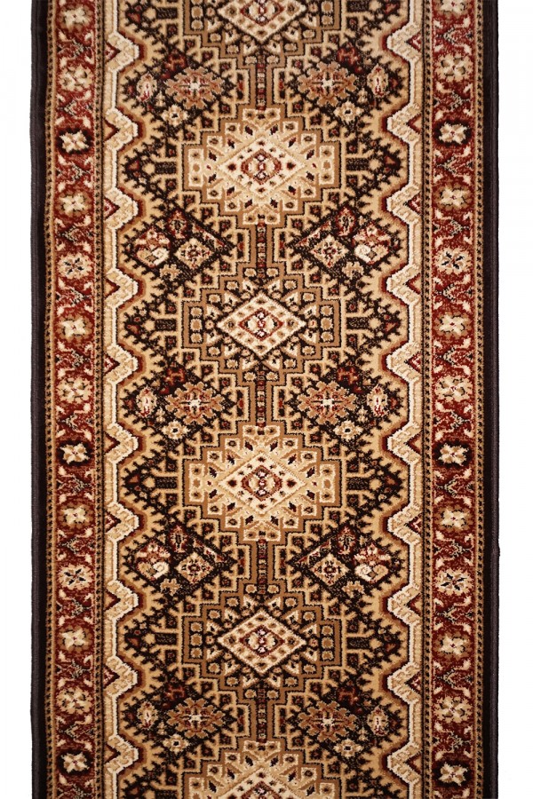 

Ковер AGNELLA REMO 1 x 24 m Коричневый_coffee/natural Дорожка