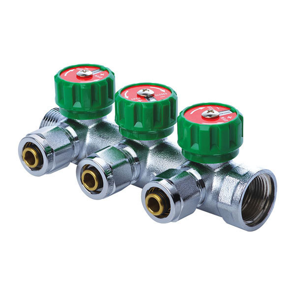 

Коллектор вентильный с фитингом KOER KR.1121-3 3/4”x3 WAYS (KR2651)