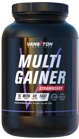 

Multi Gainer Vansiton /16 servings/ Strawberry 1500 г