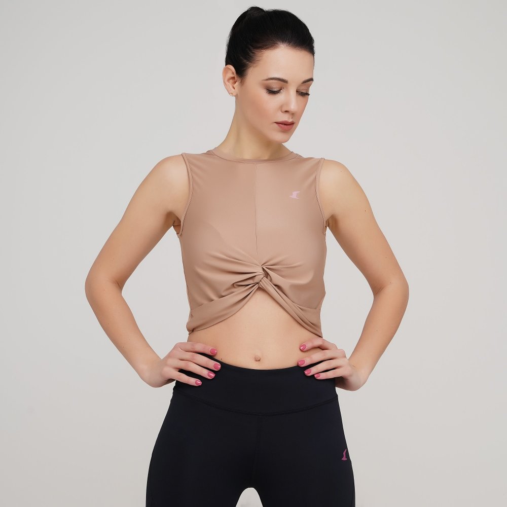 

Женская майка Lagoa women's low impact sport vest Бежевый 40