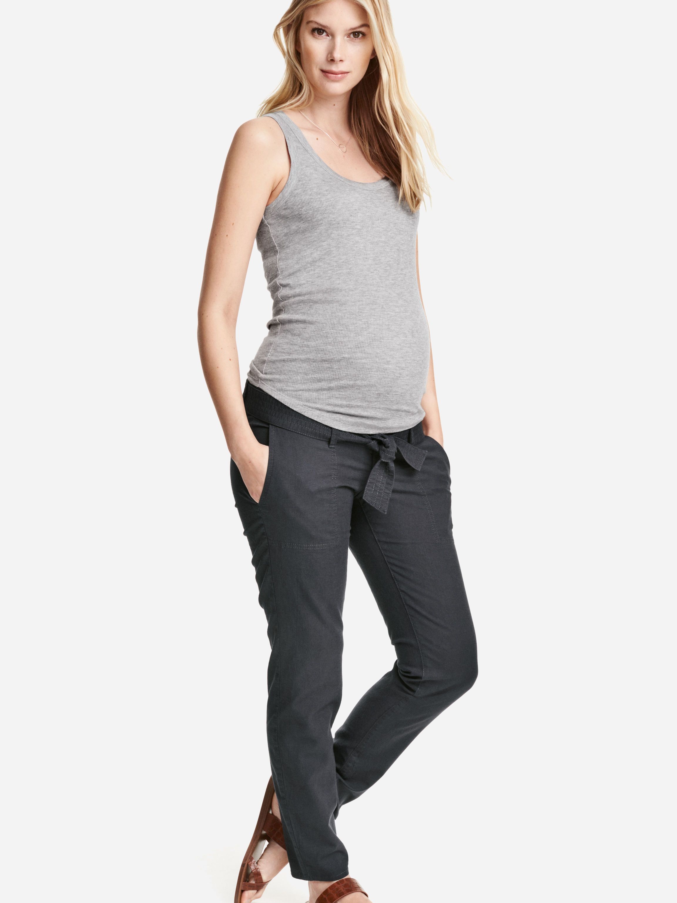 

Брюки для беременных H&M 3454665 40 Темно-серые