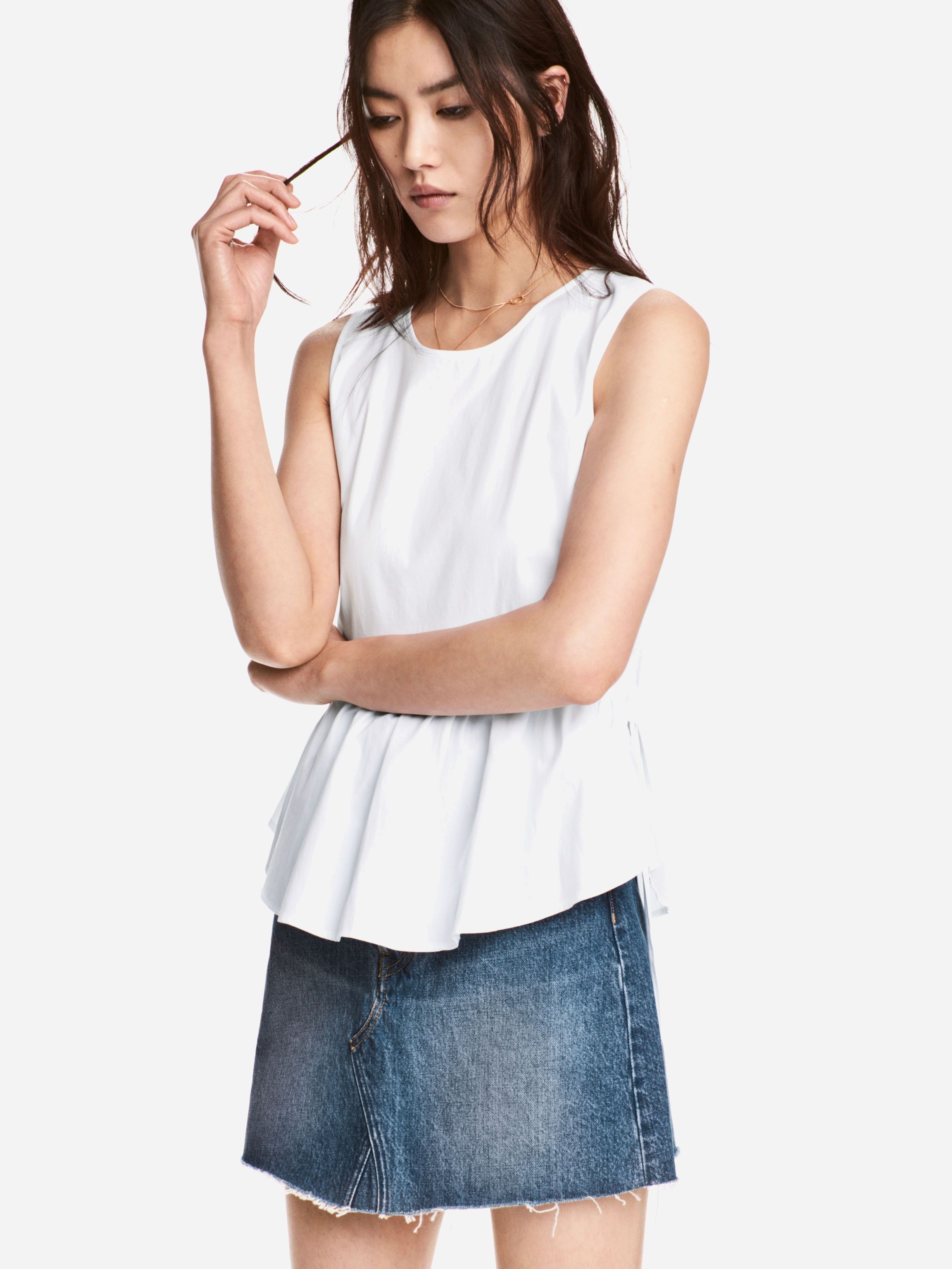 

Юбка джинсовая H&M 4830135 32 Голубая