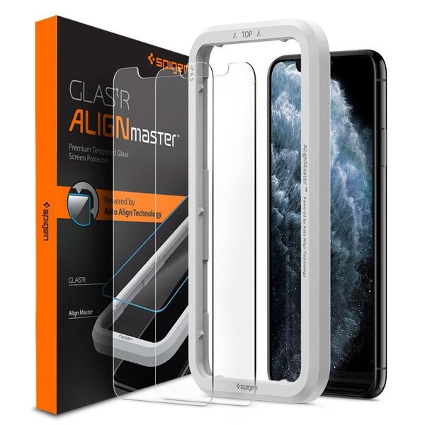 

Защитное стекло Spigen для iPhone 11 Pro Max/XS Max AlignMaster Glas tR 2 pack
