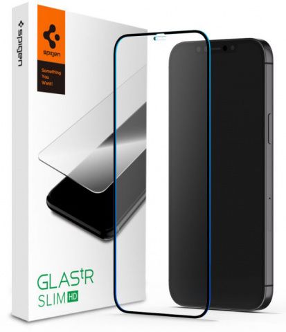 

Защитное стекло Spigen для Apple iPhone 12 mini FC Black HD , Clear