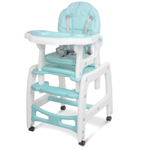 

Стульчик для кормления Bambi M 1563-12-1, 2 в 1 голубой