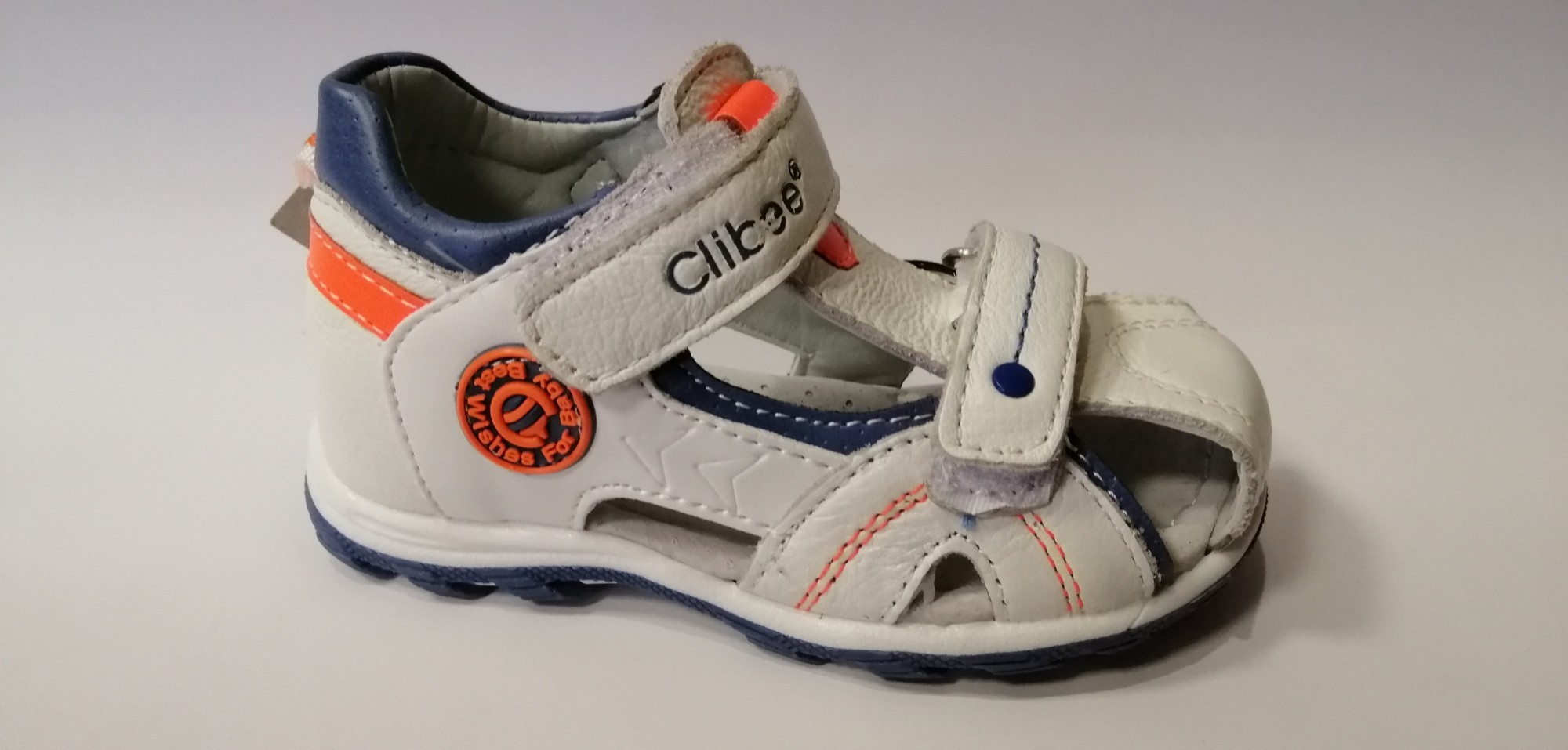 

Босоножки для мальчика Clibee 214 white р. 23-14.5 см