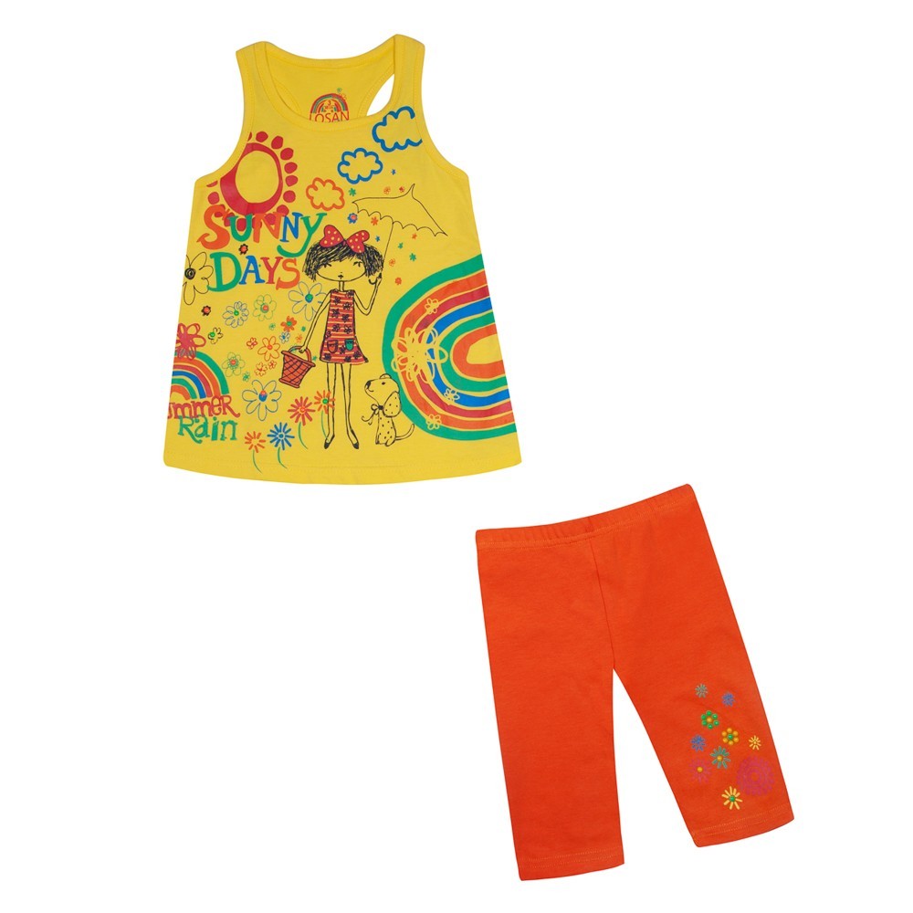 

Костюм: Туника с леггинсами Losan Kids girls (416-8028AD/11) Желтый 5 Years-110 см