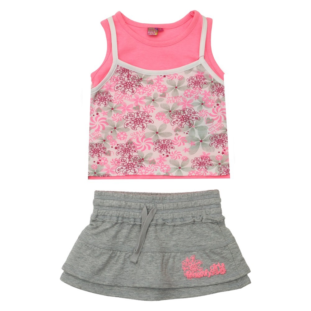 

Костюм: Майка с юбкой Losan Mc baby girls (016802904/719) Розовый 7 Years-122 см