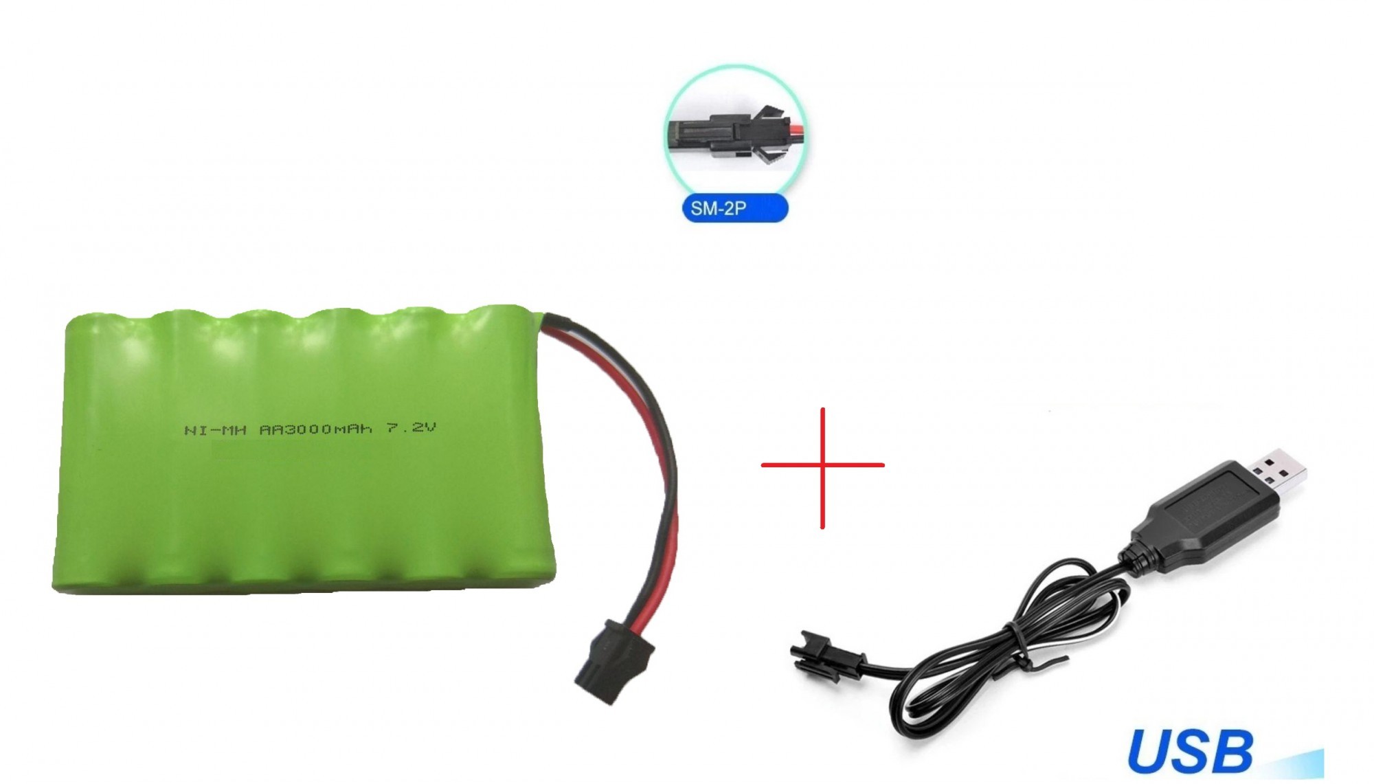 

Аккумулятор Limskey NI-MH 7.2v 3000 mAh + Зарядное устройство