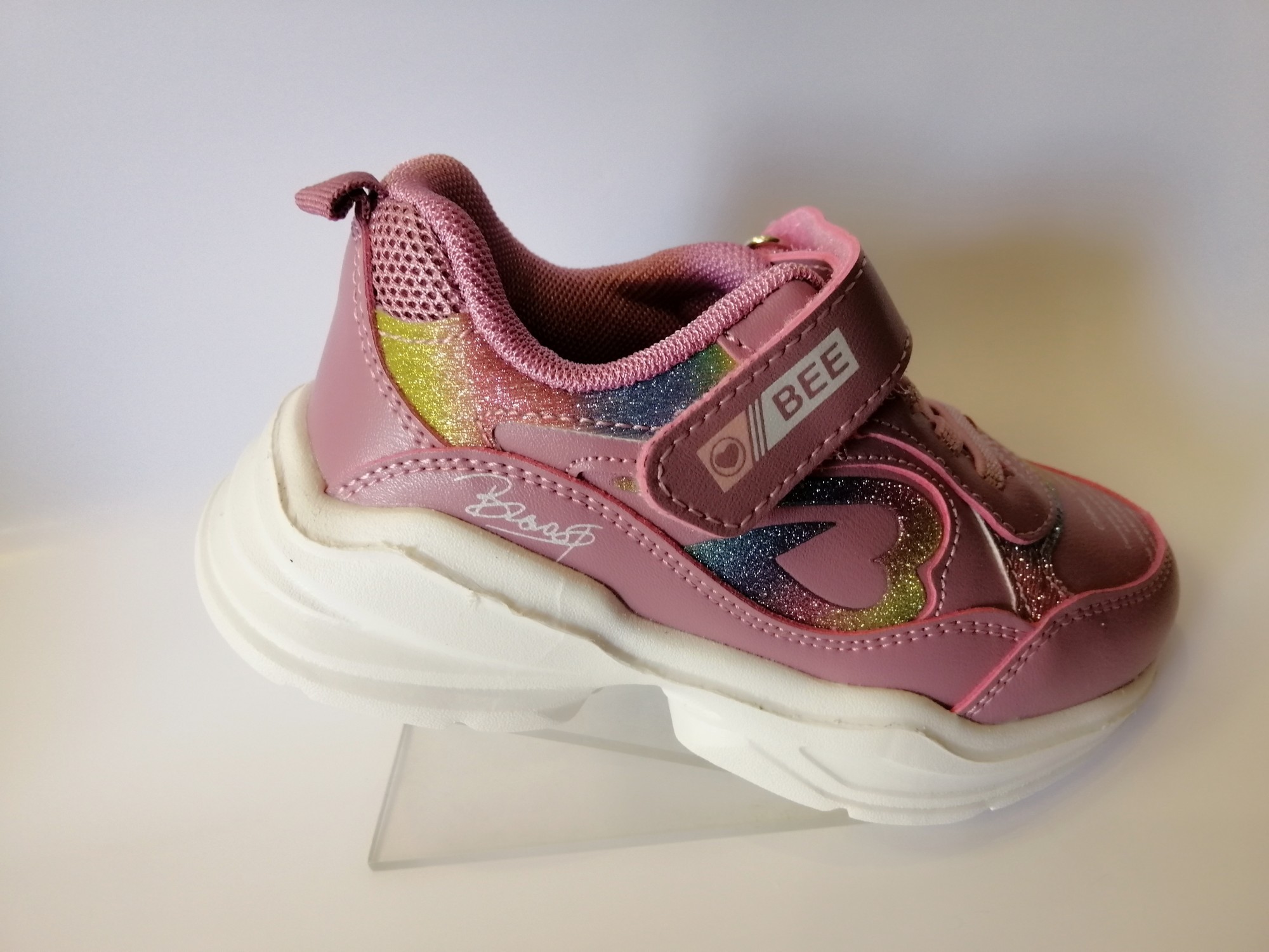 

Кроссовки для девочки Clibee 955 F pink розовые р.27-16 см