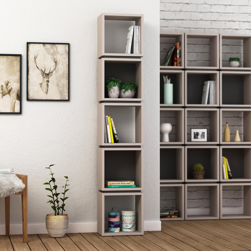 

Геометрический книжный шкаф-полка Acquanetta - Little Room Baby House (WFR-100665-02-1036)