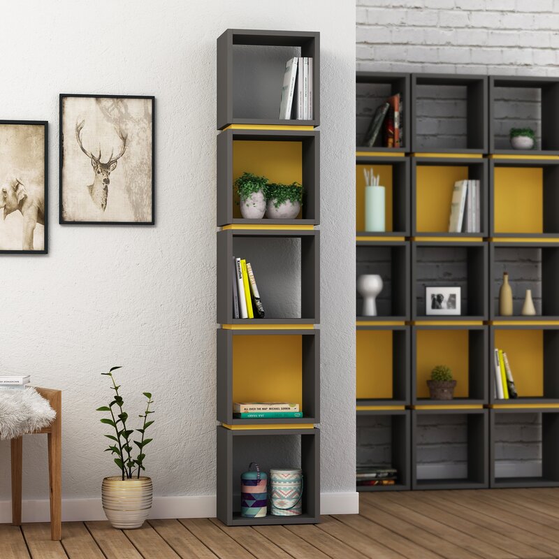 

Геометрический книжный шкаф-полка Acquanetta - Little Room Baby House (WFR-100665-01-1036)