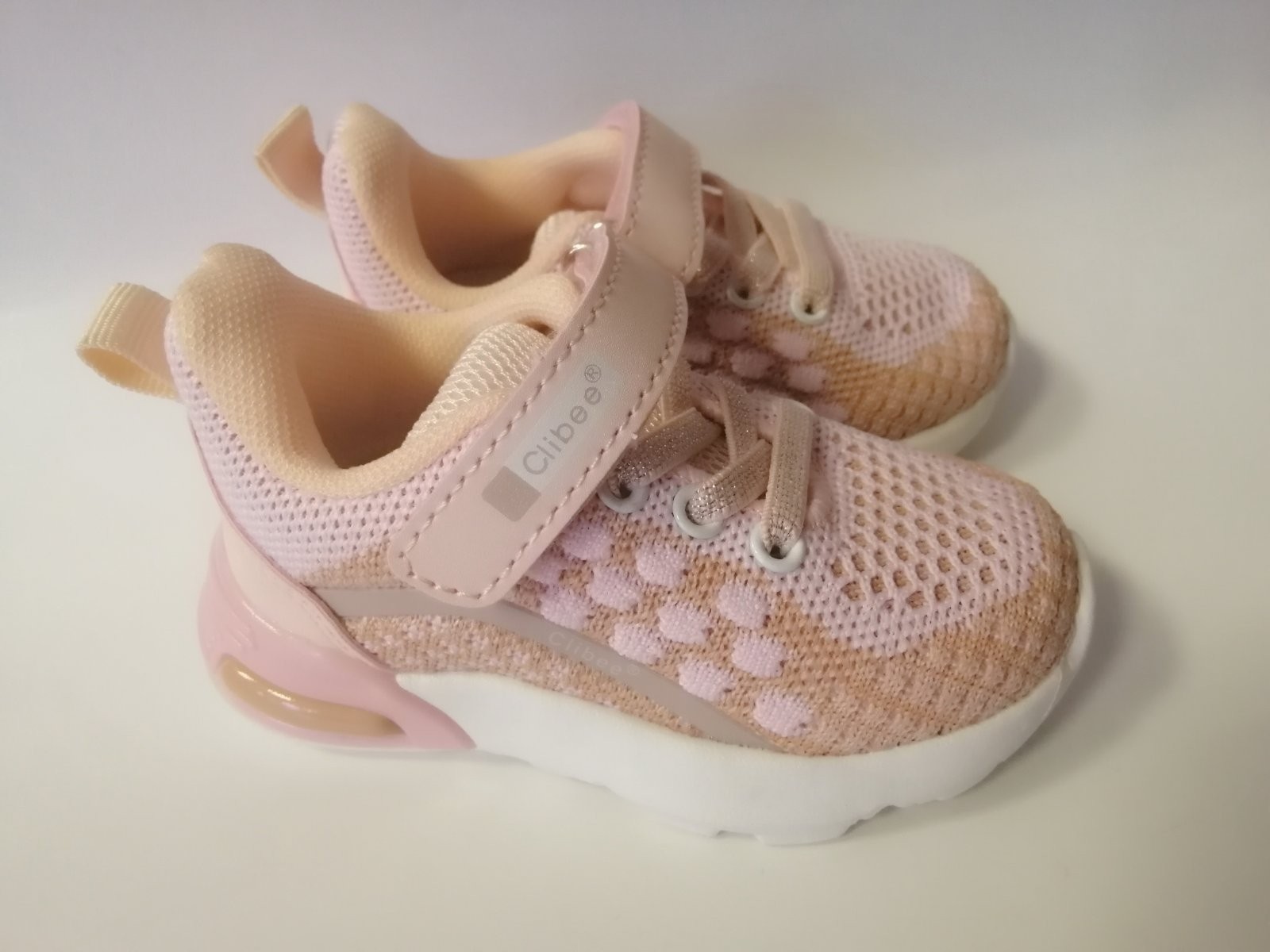

Кроссовки для девочки Clibee 13-F pink розовые р. 21-13,8 см