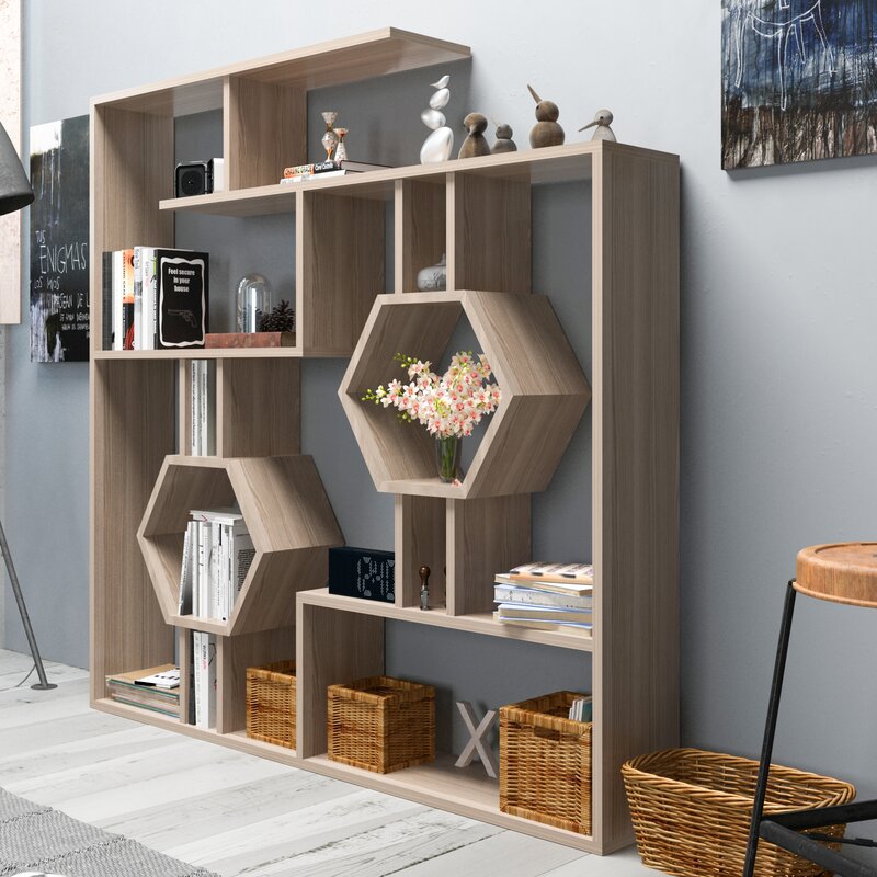 

Геометрический книжный шкаф-полка Swenson - Little Room Baby House (WFR-100602-03-1036)