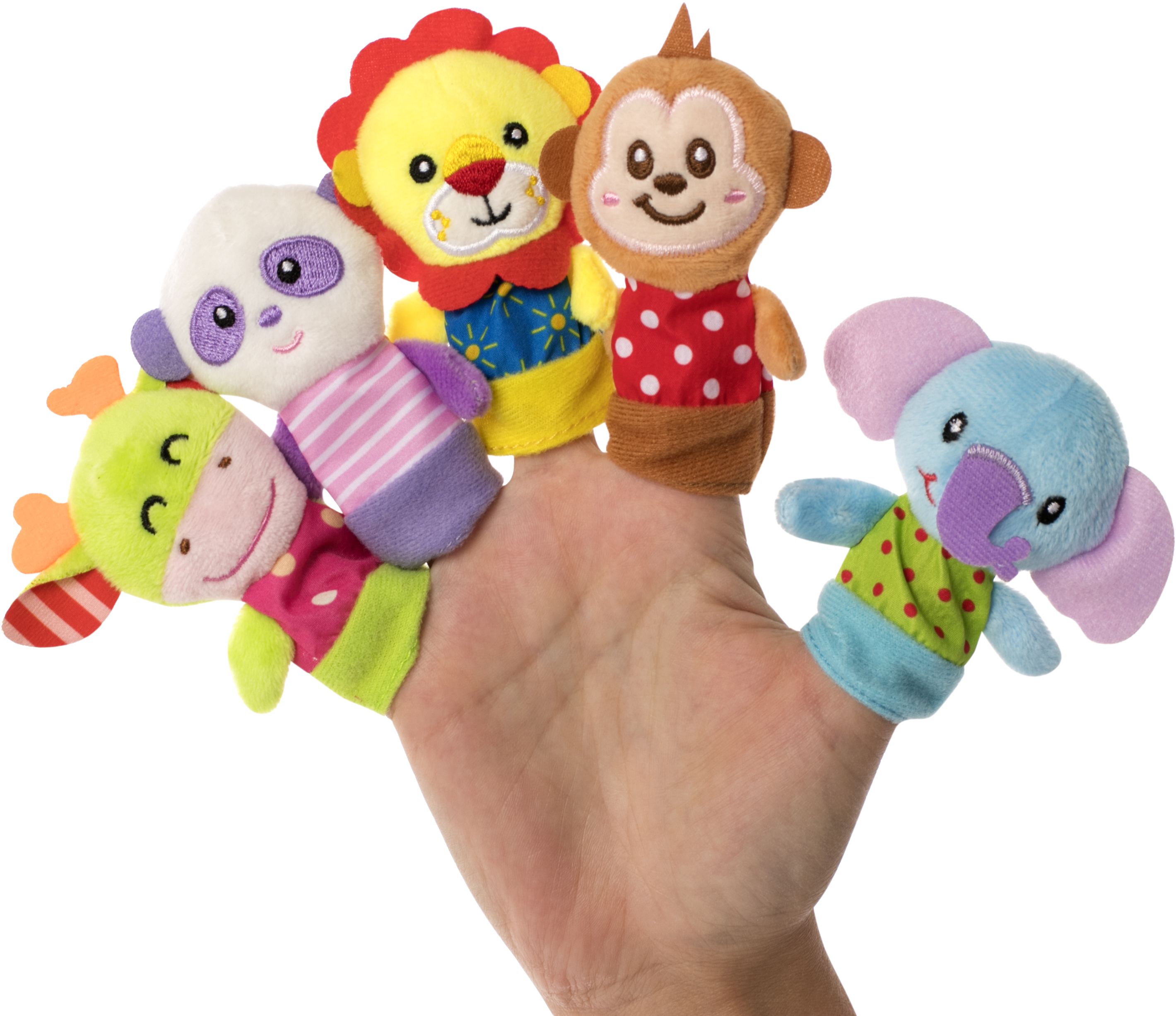 

Набор игрушек на пальцы Baby Team Весёлые зверюшки (8715)
