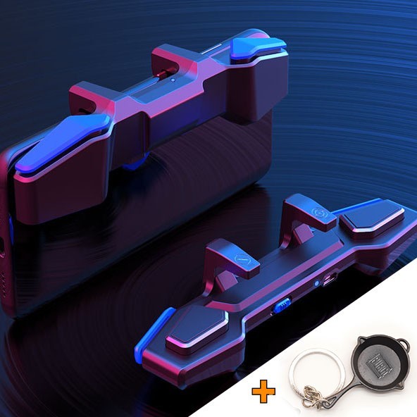 

Игровые контроллеры с макросами стрельбы Marpiel AK01 (геймпад триггеры курки для смартфона для PUBG) + брелок сковородка