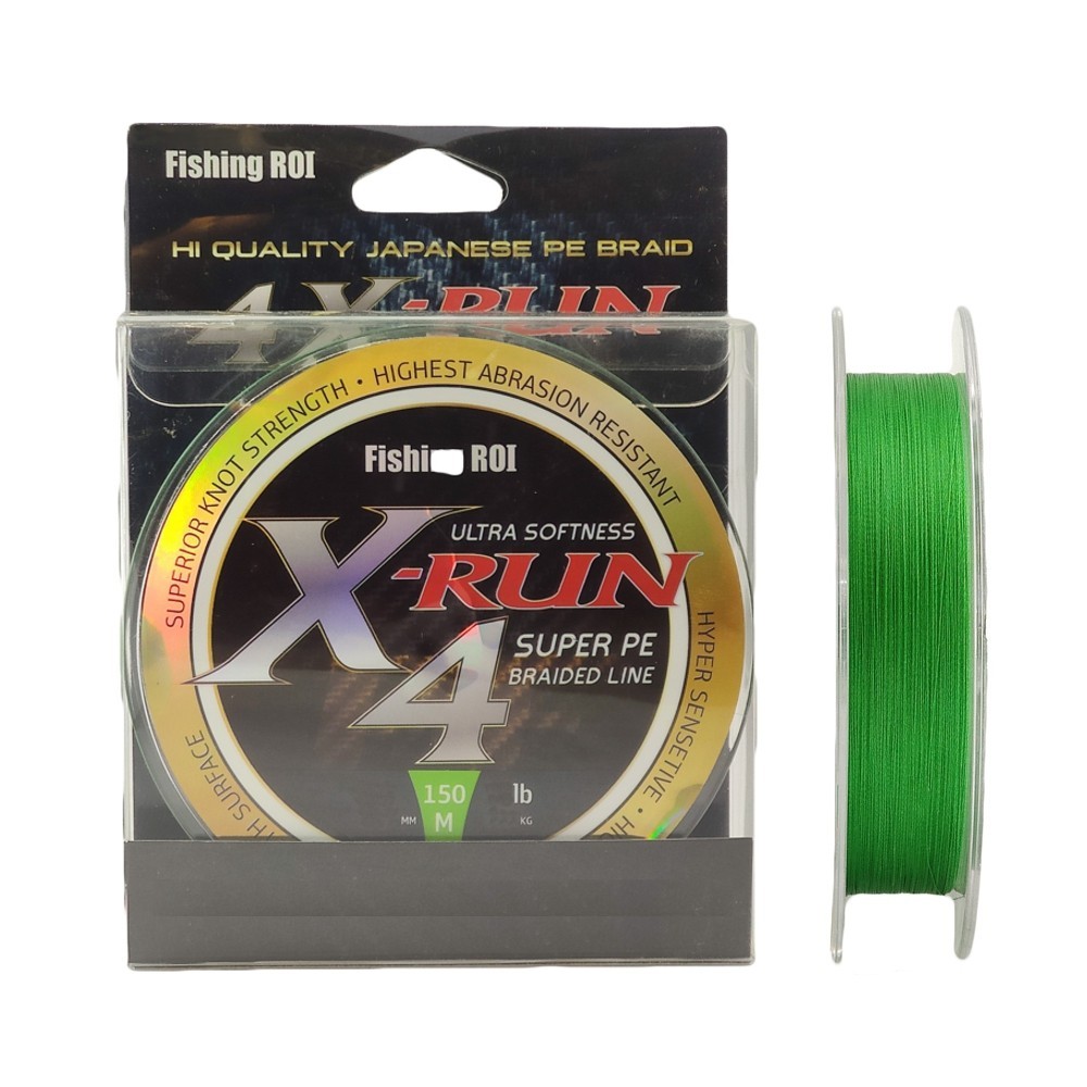 

Шнур плетенный Fishing ROI X-Run 4PE #06 0.128mm 4,5кг 10lb 150м