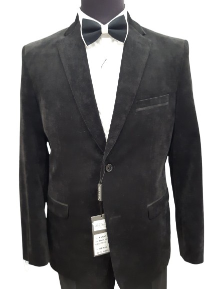 

Пиджак мужской West-Fashion А-200 , 188 черный микровельвет, Пиджак мужской West-Fashion А-200 58, 188 черный микровельвет