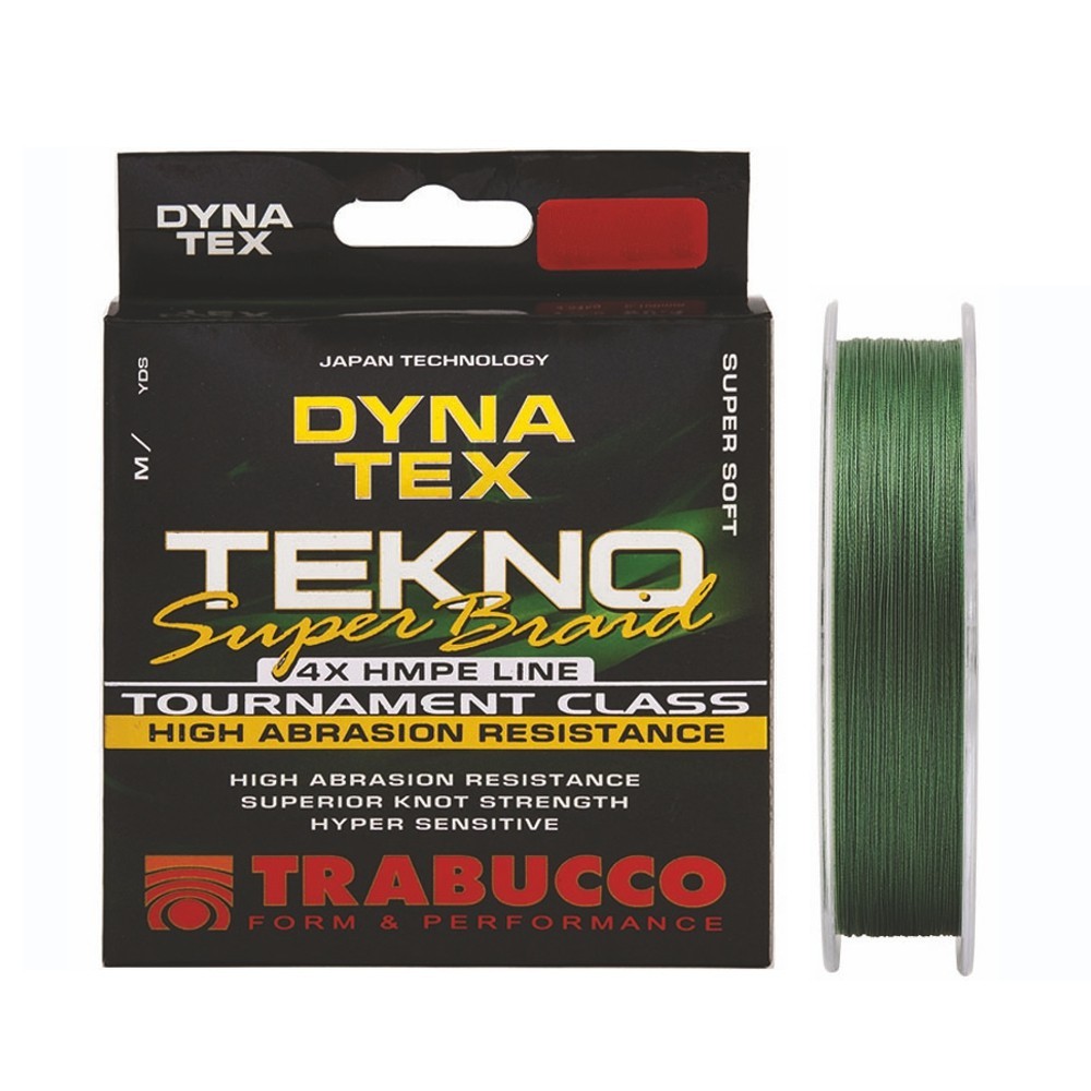 

Шнур Trabucco Dyna-Tex Tekno Super Braid #0.8 0,148мм 15lb 6,8кг 135м