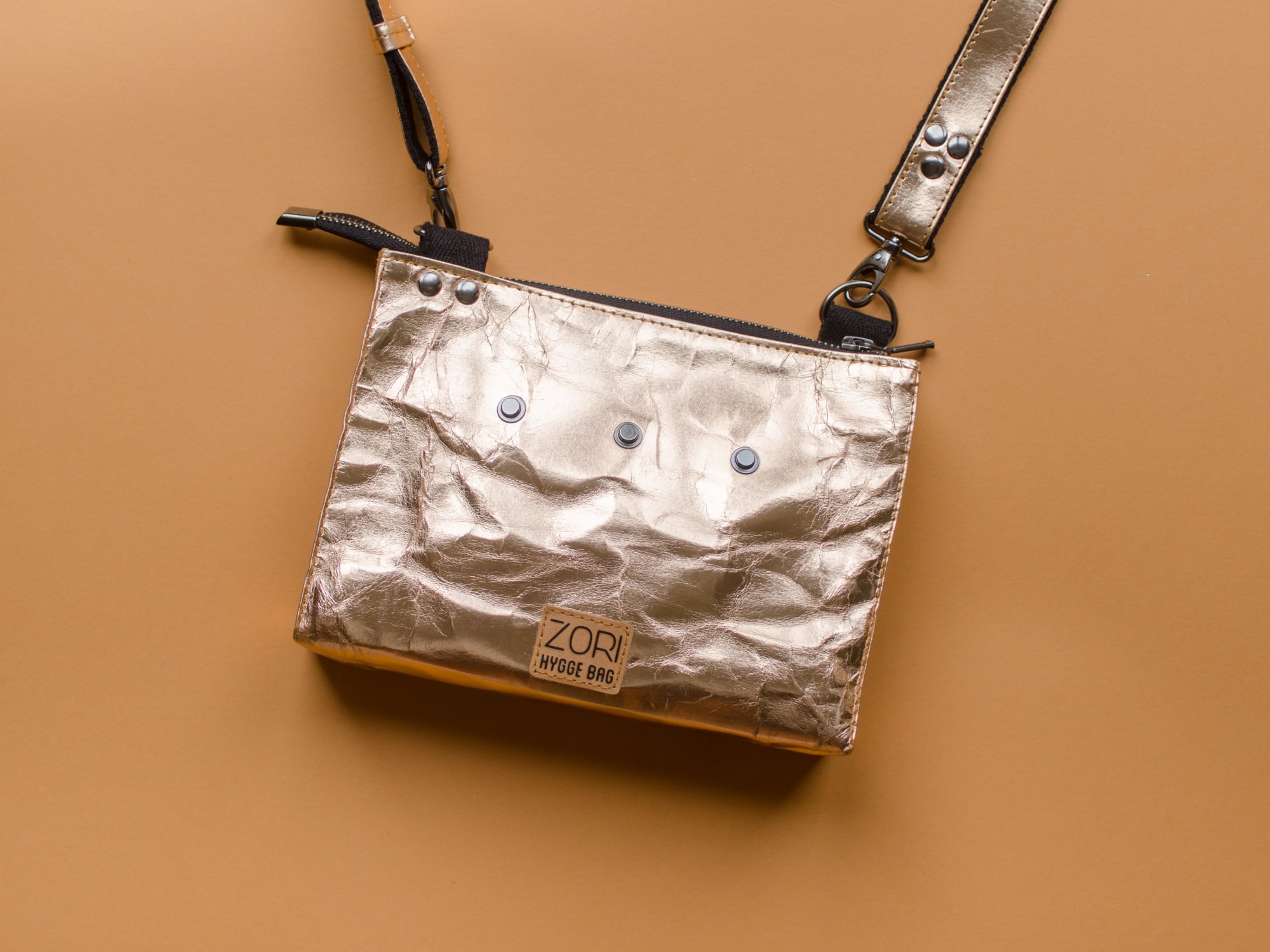 

Сумка Zori Hygge Bag COLUMBA из текстильного крафта 21 х 15 х 6 см Розовое золото H01R