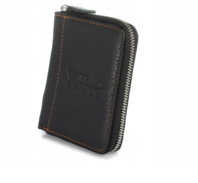 

Кожаный мужской кошелёк Wild Horse 12,2 х 10 х 2 см, черный