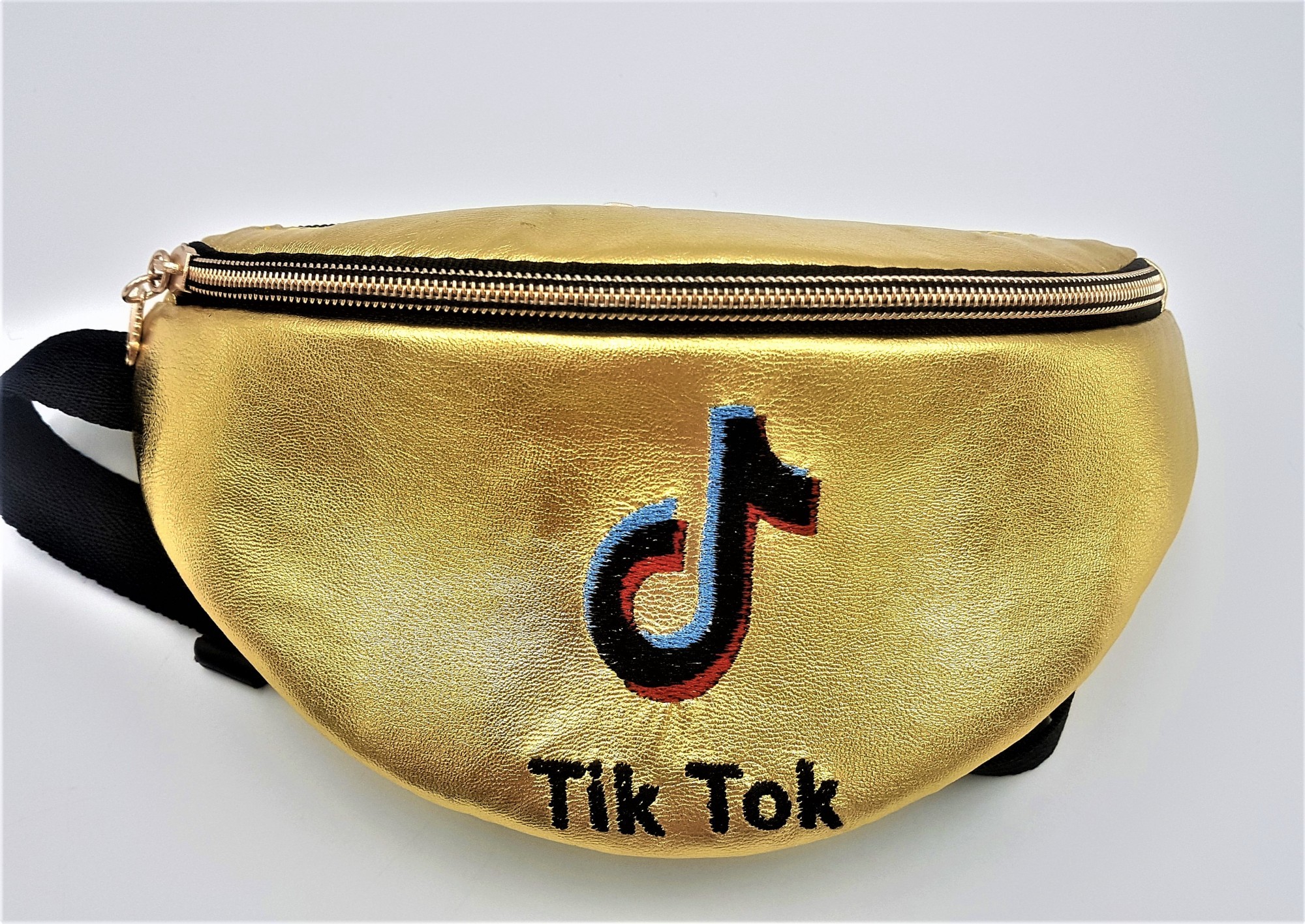 

Детская сумка поясная тик ток бананка для девочек Tik Tok золото. Forsa