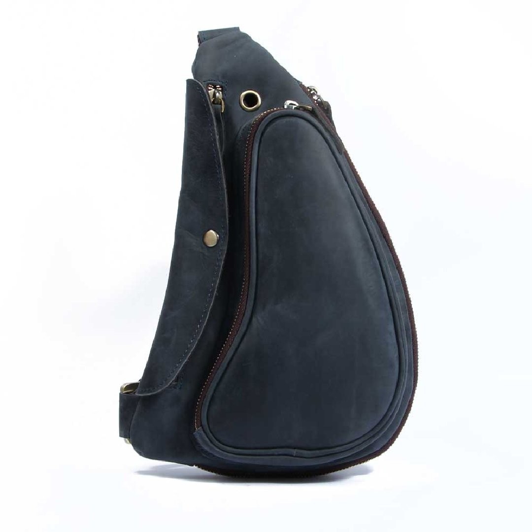 

Мужская сумка TORROSS Fit Bag из натуральной кожи, синяя