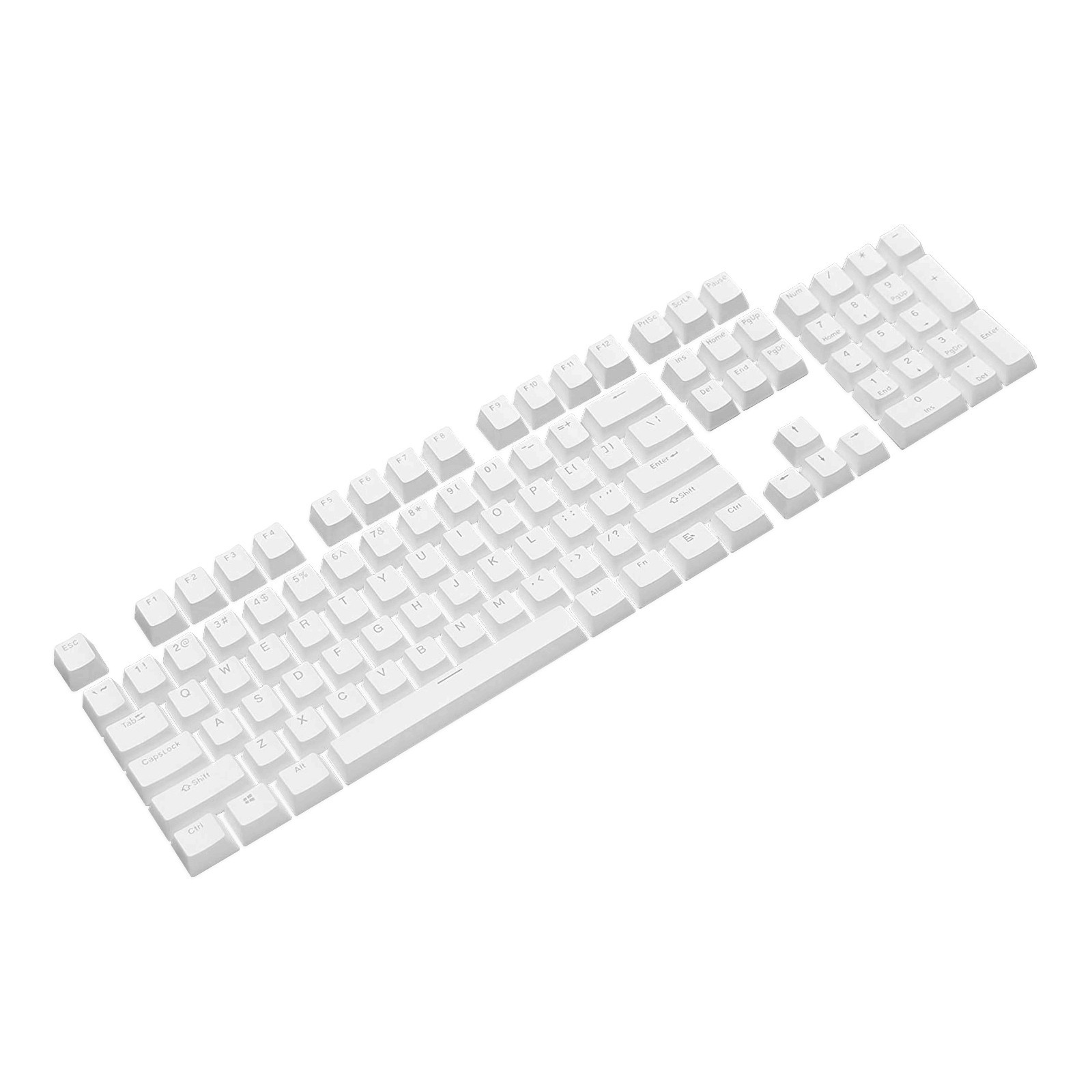 

Набор кейкапов PBT ANSI / ISO ENG White (KC-001)