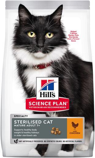 

Сухой корм для котов Hills Mature Adult 7+ Sterilised Cat 3 кг