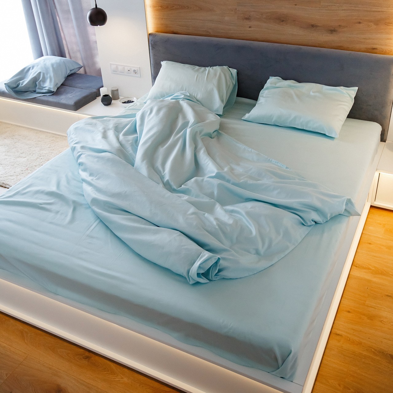 

Комплект постельного белья из сатина NaviHome "Морской бриз" евро