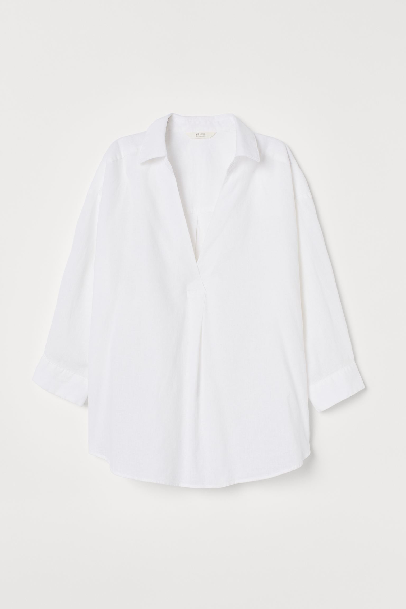 

Блуза льняная H&M XS белый 25048170861