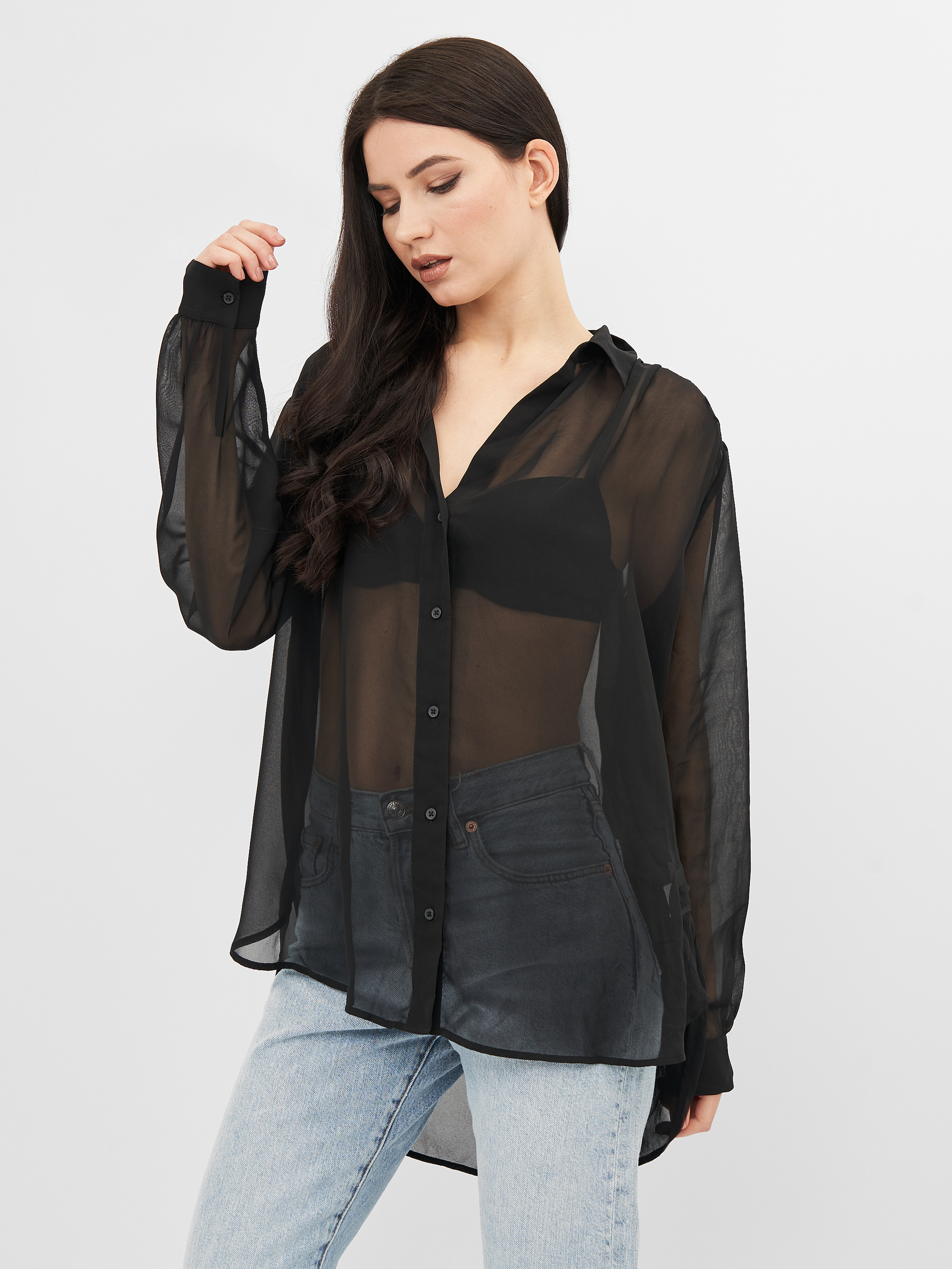 

Блуза H&M 38 черный 2302762890
