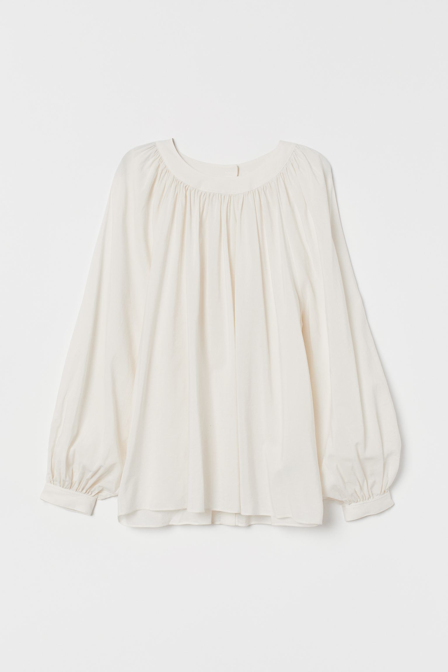 

Блуза H&M  кремовый 19028075220, Блуза H&M 40 кремовый 19028075220