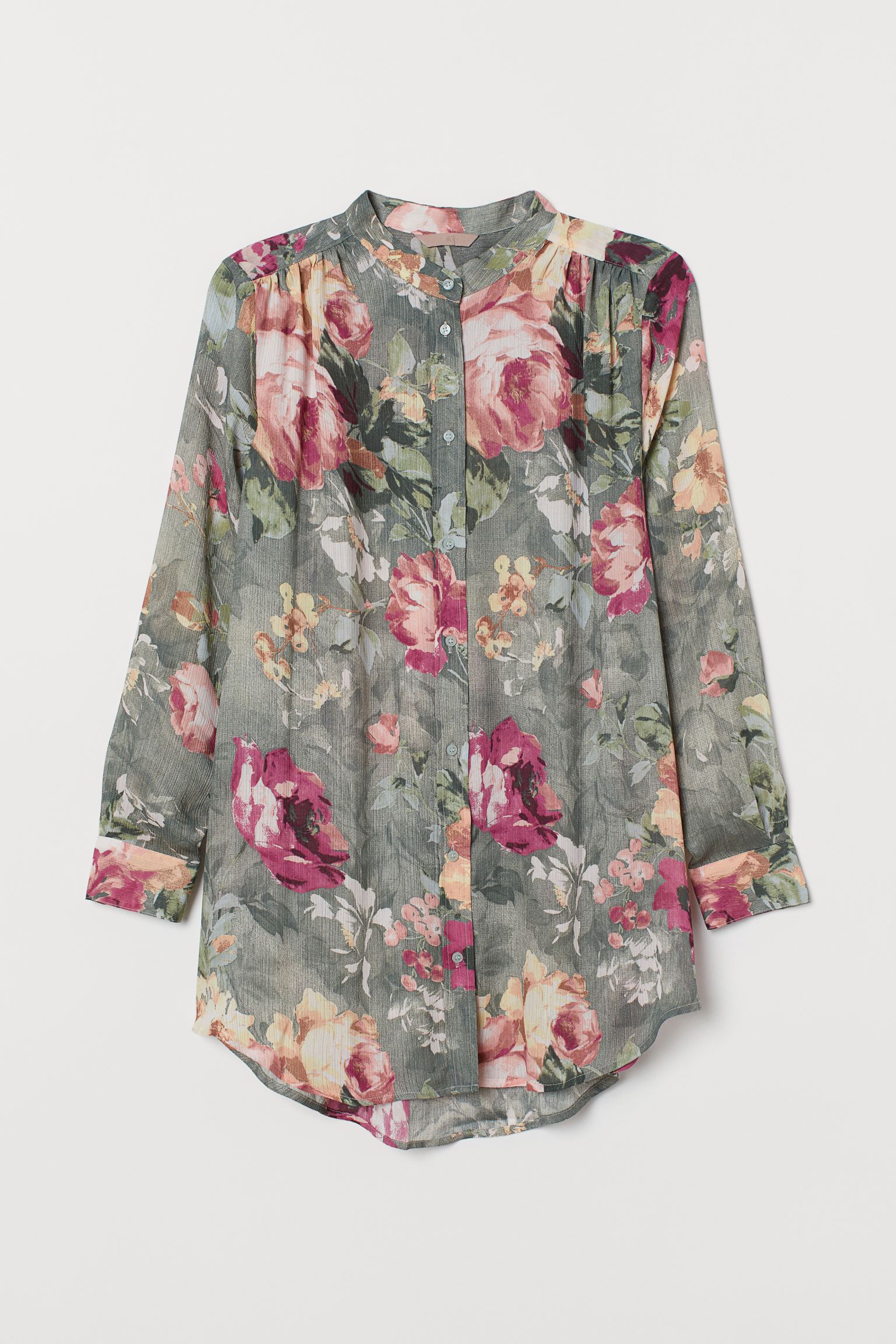

Блуза H&M 2XL темно зеленый цветы 29047674732