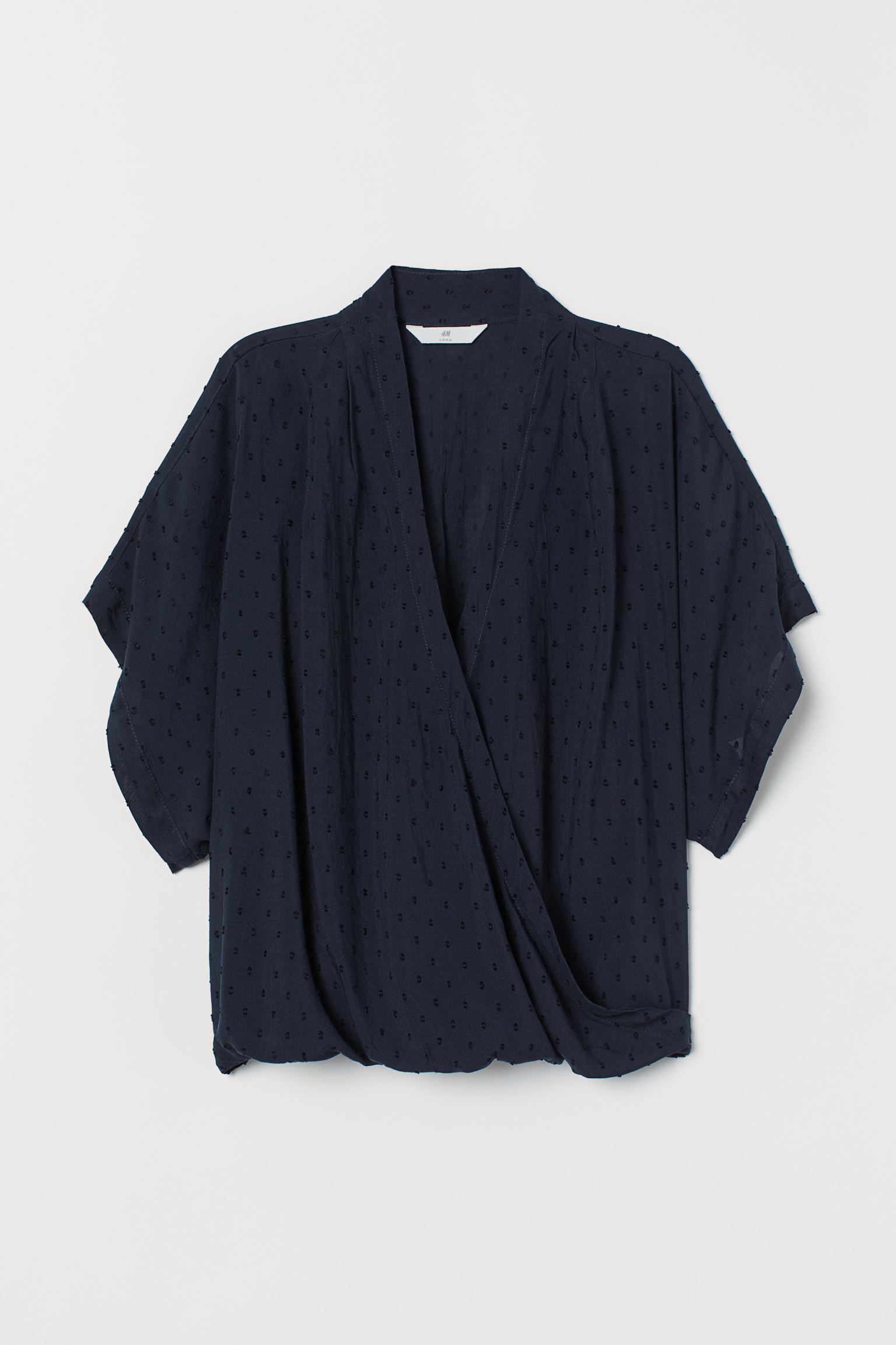 

Блуза H&M  темно синий 18047507129, Блуза H&M 34 темно синий 18047507129