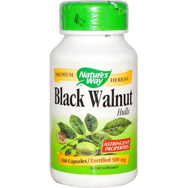 

Черный орех Black Walnut Nature's Way скорлупа 500 мг 100 капсул (NW079)
