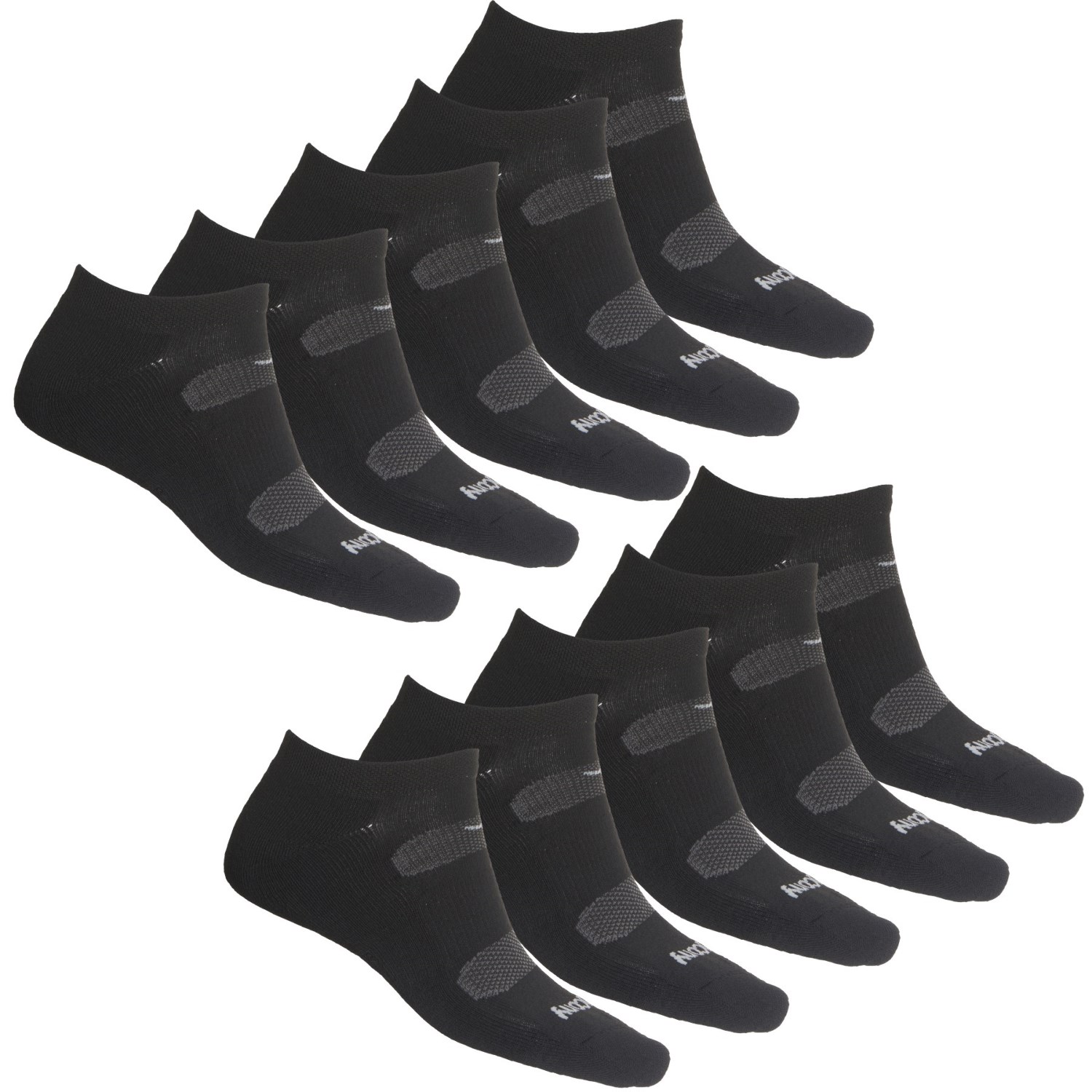 

Носки Saucony Legacy Running - 10-Pack, Below the Ankle Black, L (48)