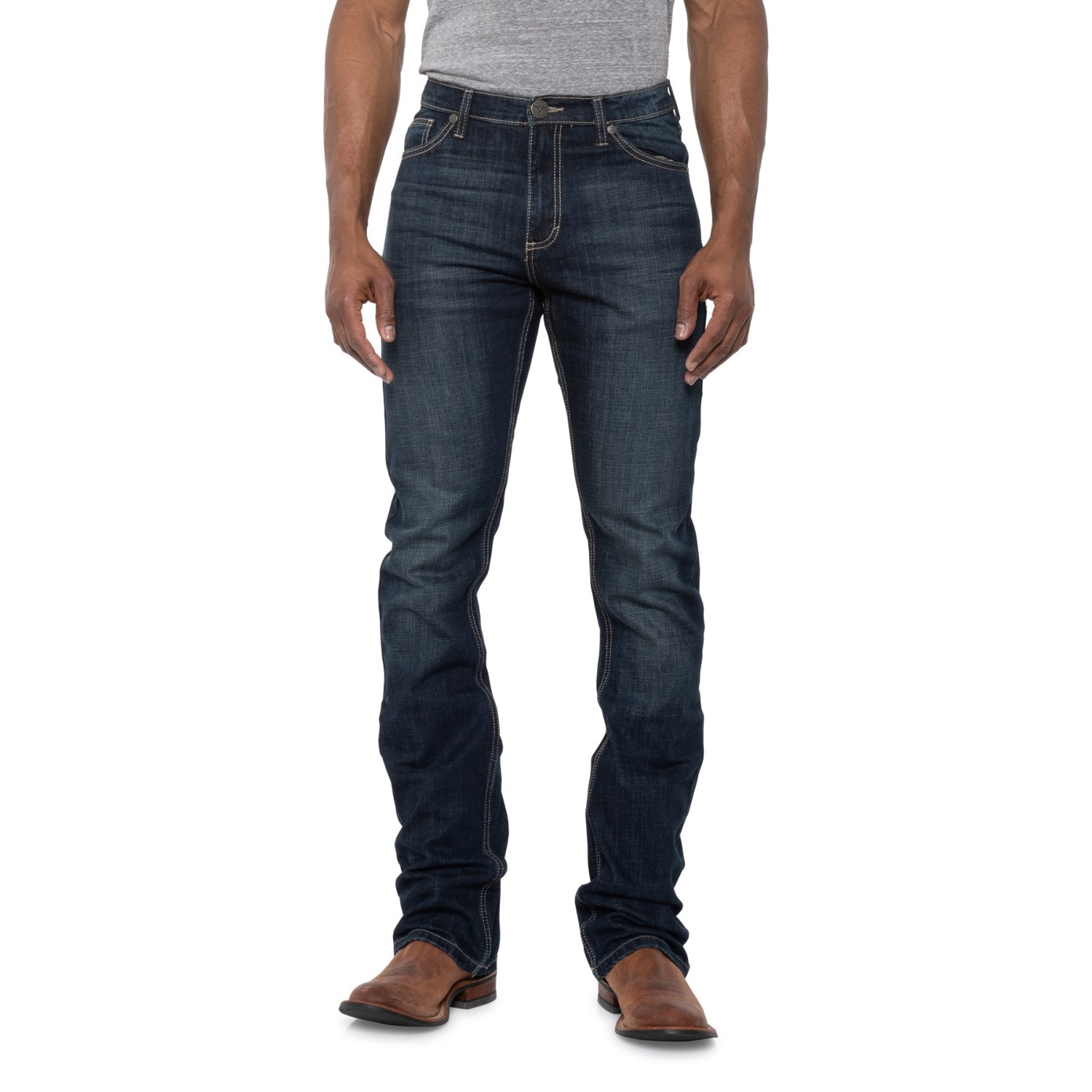

Джинсы Wrangler 20X No. 42 Stretch Vintage Jeans - Slim Fit, Bootcut (For Big and Tall Men) Lawton, 31W 32L