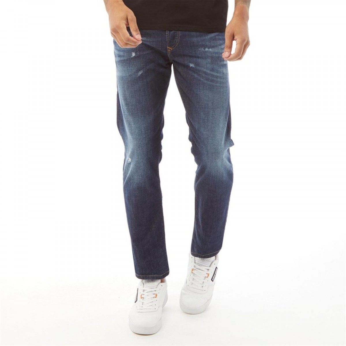 

Джинсы Diesel Buster R7NA8 Regular Slim Tapered Fit Blue Washed Blue, 31W 32L