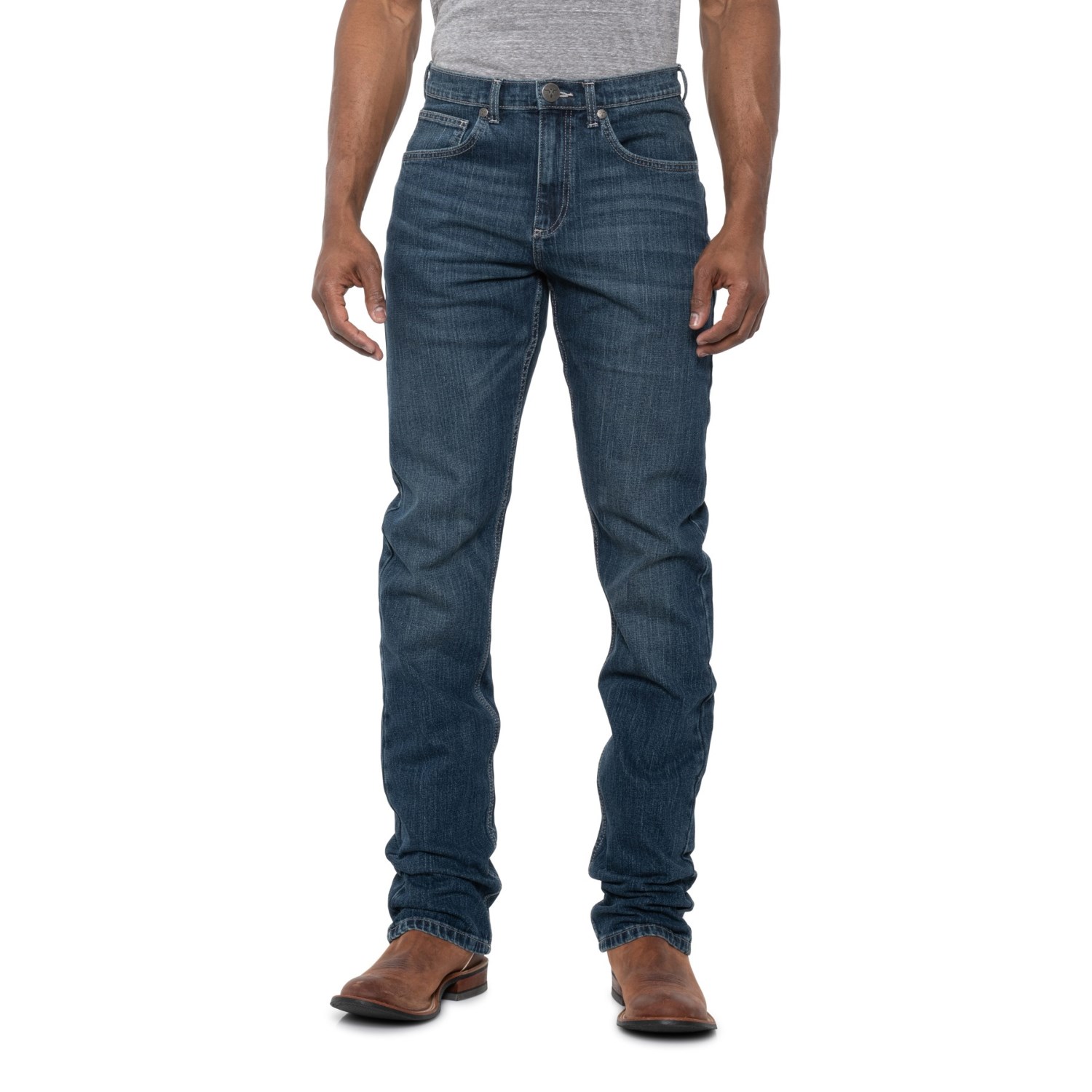 

Джинсы Wrangler 20X No. 44 Slim Jeans - Straight Leg (For Big and Tall Men) Ozark, 36W 32L