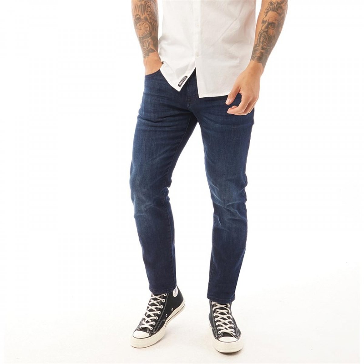 

Джинсы Crosshatch Rawling Slim Fit Raw Wash Very Dark Blue, 30W 32L