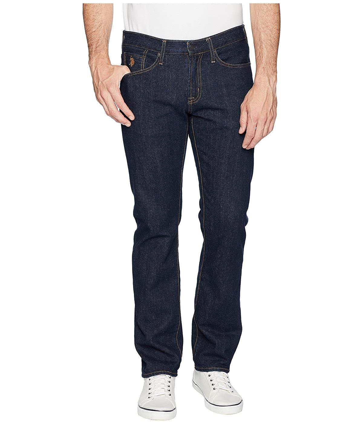

Джинсы U.S. POLO Slim Straight Five-Pocket Denim in Blue Blue, 31W 32L