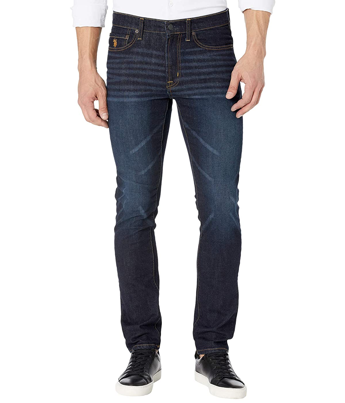 

Джинсы U.S. POLO Stretch Skinny Fit Denim in Blue Blue, 34W 32L